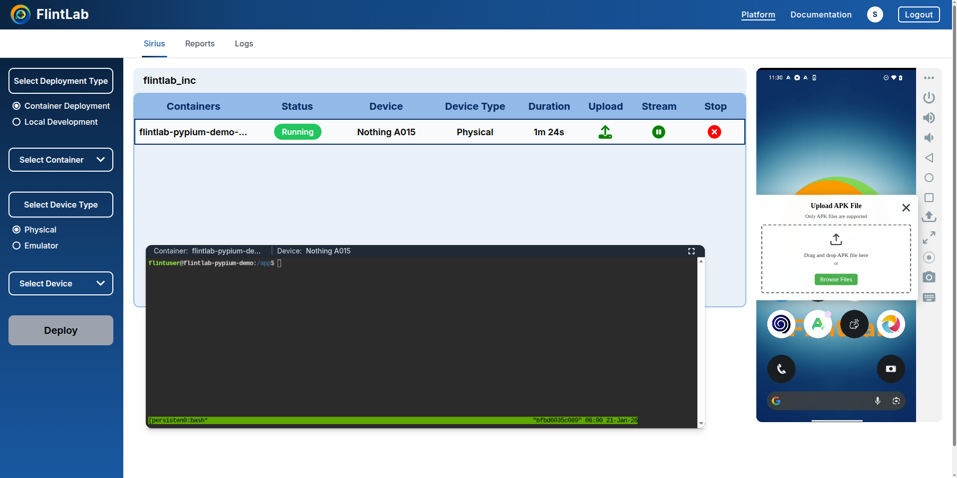 Step 2: File browser dialog