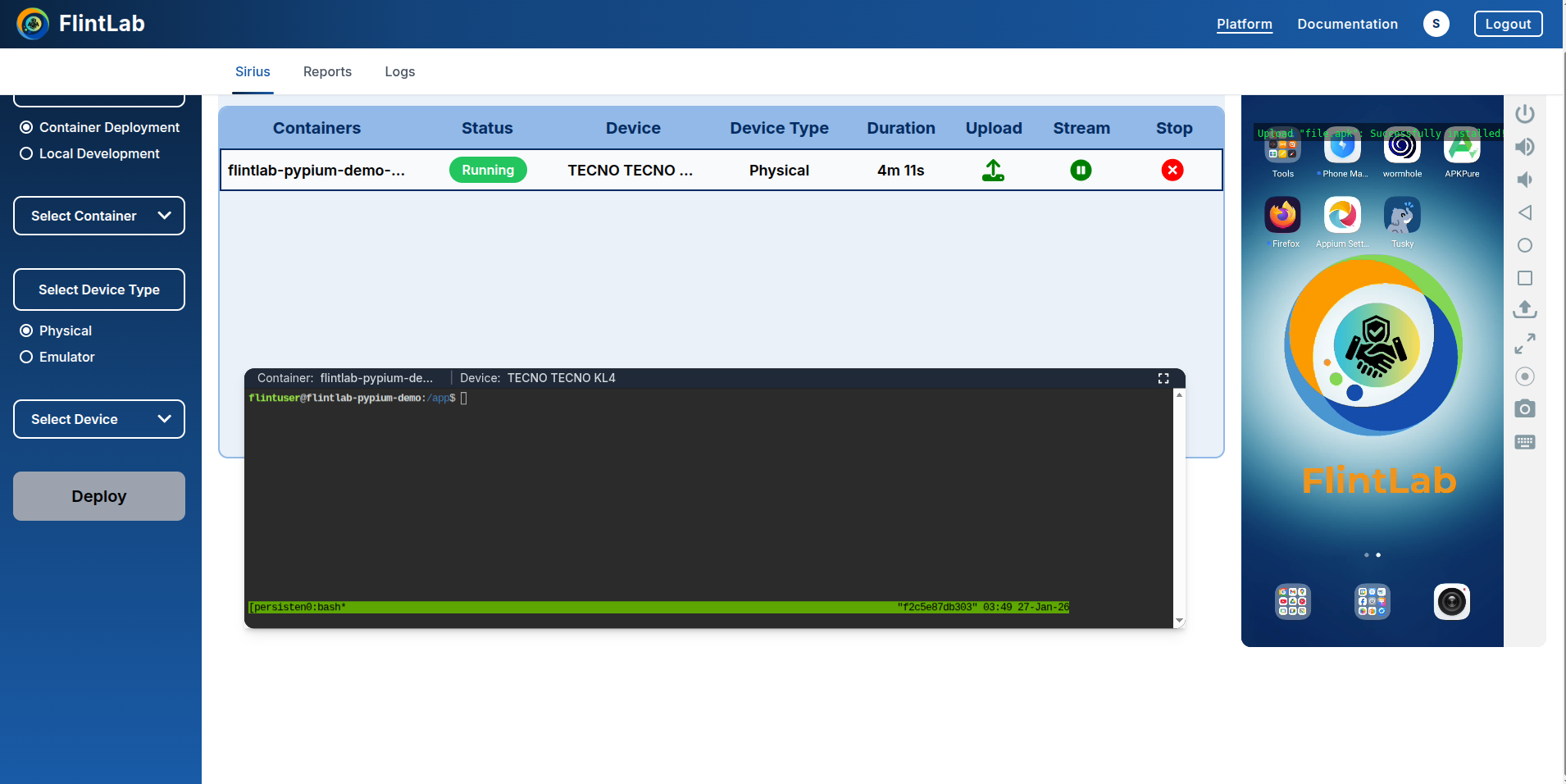 Step 4: Success confirmation message